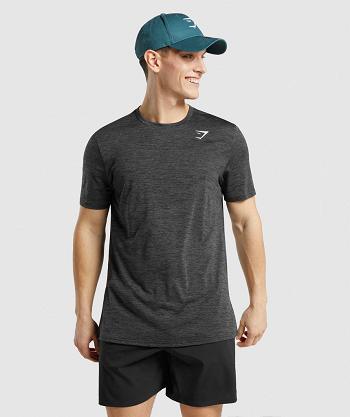 Gymshark Arrival Marl T Shirts Herr Svarta | SE 3935CTV